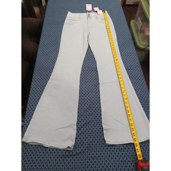 WAIST 33 INCHES SIZE 11 FLARE JEANS STRETCH PUSH UP DENIM 11-2 CTP1204 SZ11 - Picture 12 of 16